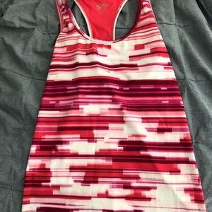 (2) champion workout tanks with built-in bra